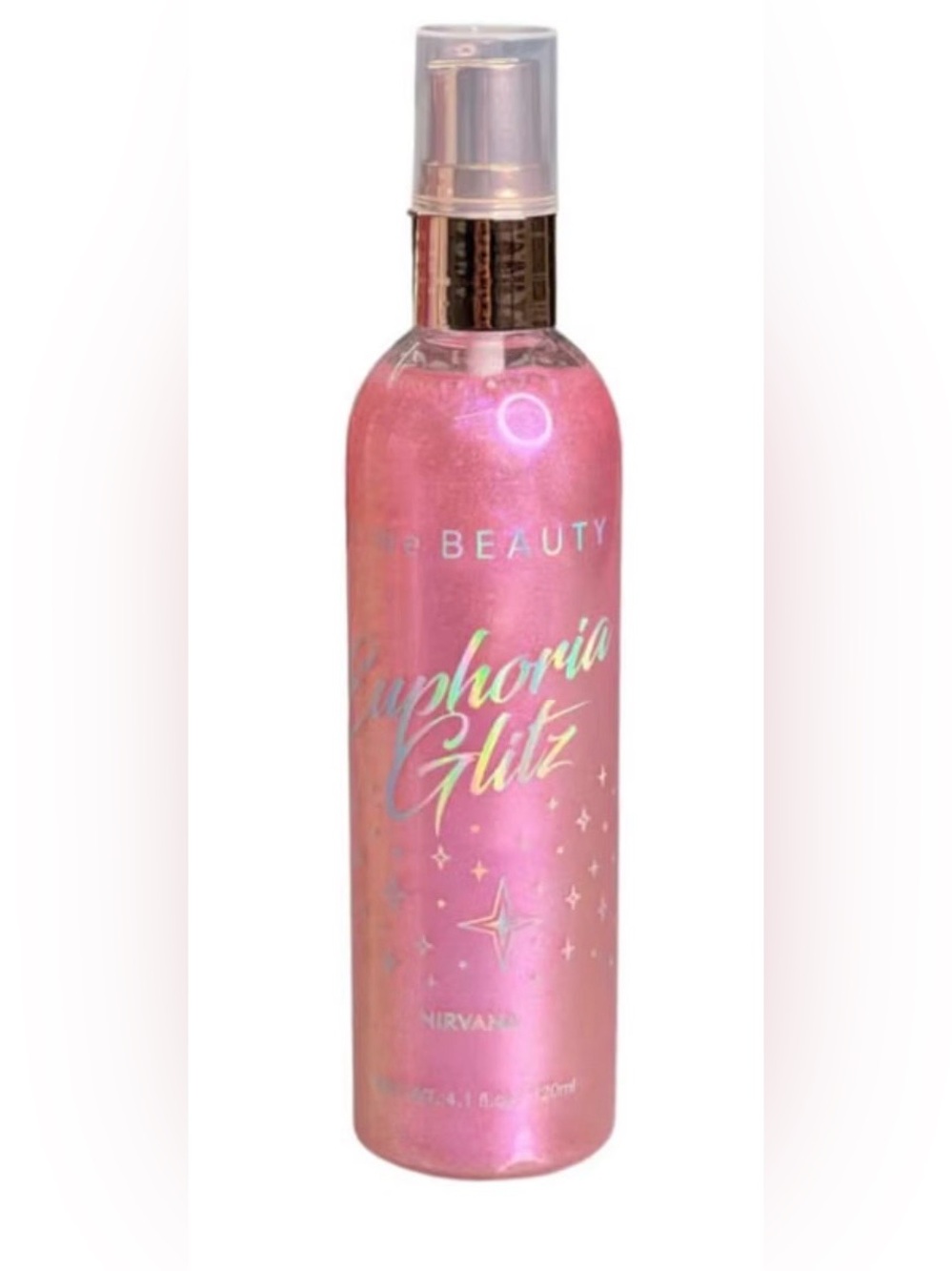 New! Euphoria Glitz Pink Hair/Body Shimmer Spray